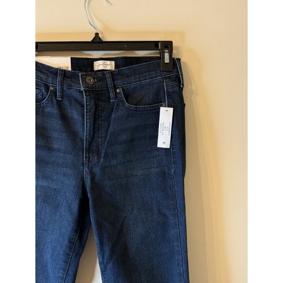 Jesica Simpson Low Rise Bootcut Women's size 4/27 Dark Wash Blue Denim Jeans - Picture 4 of 8